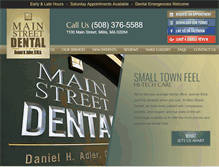 Tablet Screenshot of millisdental.com